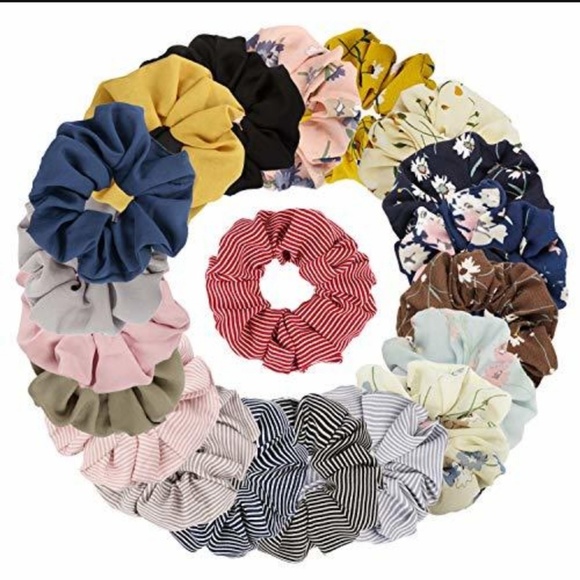tobatoba Accessories - NWT 20 pack VSCO girl chiffon hair scrunchies